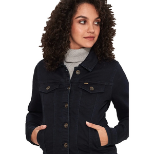Long Tall Sally's Women's Denim Jacket with Two Chest Pockets Front Button Sze 6
